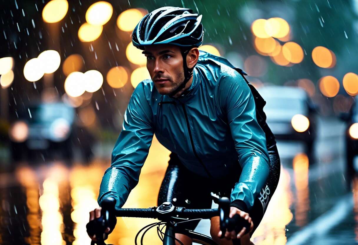 Vélo sous la pluie : les bons réflexes