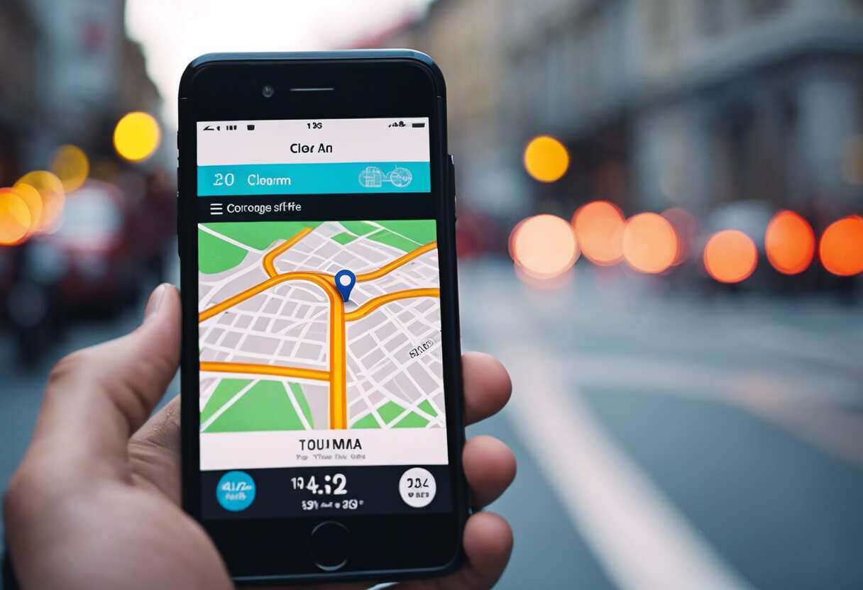 Utilisation d'applications mobiles pour contourner les embouteillages