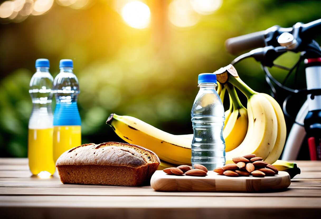 Préparation nutritionnelle avant une sortie à vélo