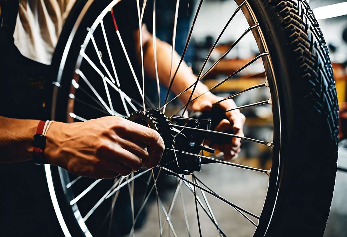 Finalisation de l'opération : remettre le pneu et ajuster la roue