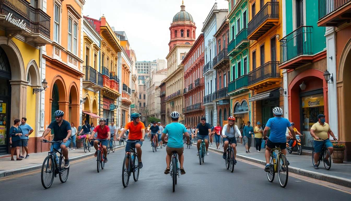 Le charme urbain à deux roues : itinéraires phares du centre historique