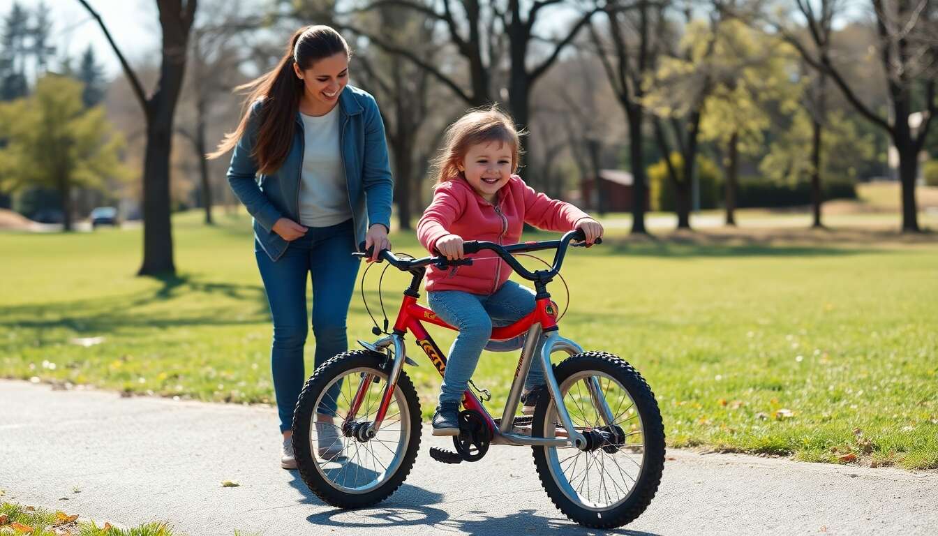 Les étapes clés pour enseigner le vélo sans petites roues
