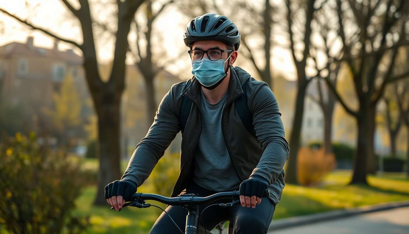Les raisons de porter un masque à vélo