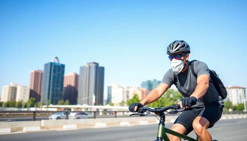 Vélo en ville : le masque antipollution est-il efficace ?