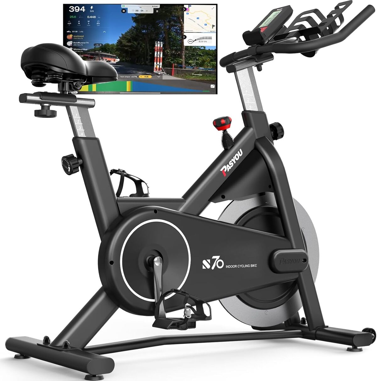 Test : pASYOU S70 vélo de fitness, résistance magnétique 18 kg