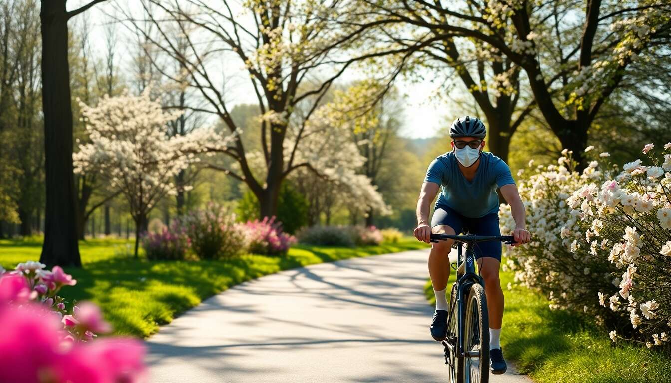 Faire du vélo malgré les allergies respiratoires : astuces et conseils