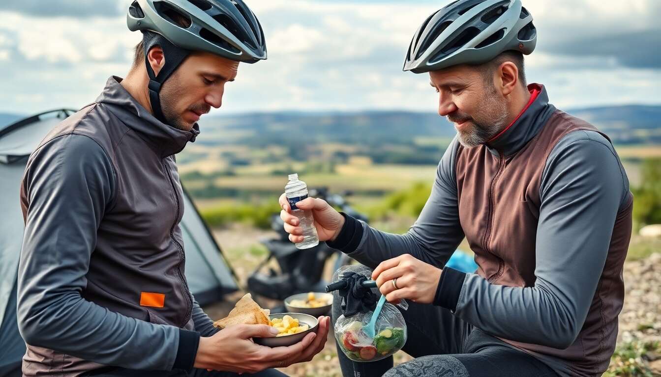 Hydratation et conservation des aliments en cyclotourisme