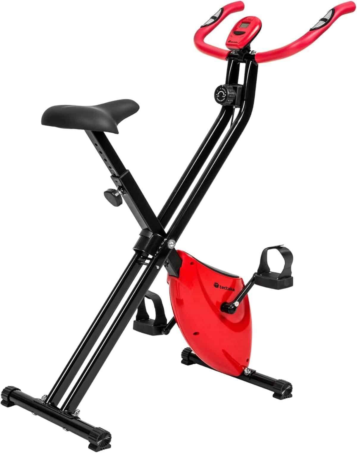 Test du tectake vélo d'appartement pliable avec ordinateur LCD