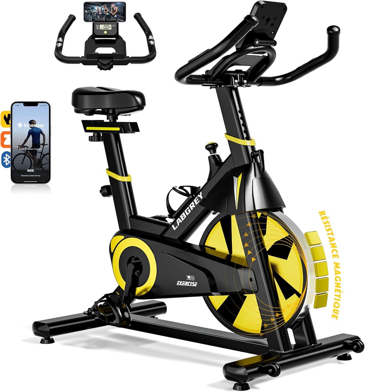 Test du vélo d'appartement Labgrey : performance et confort ajustable