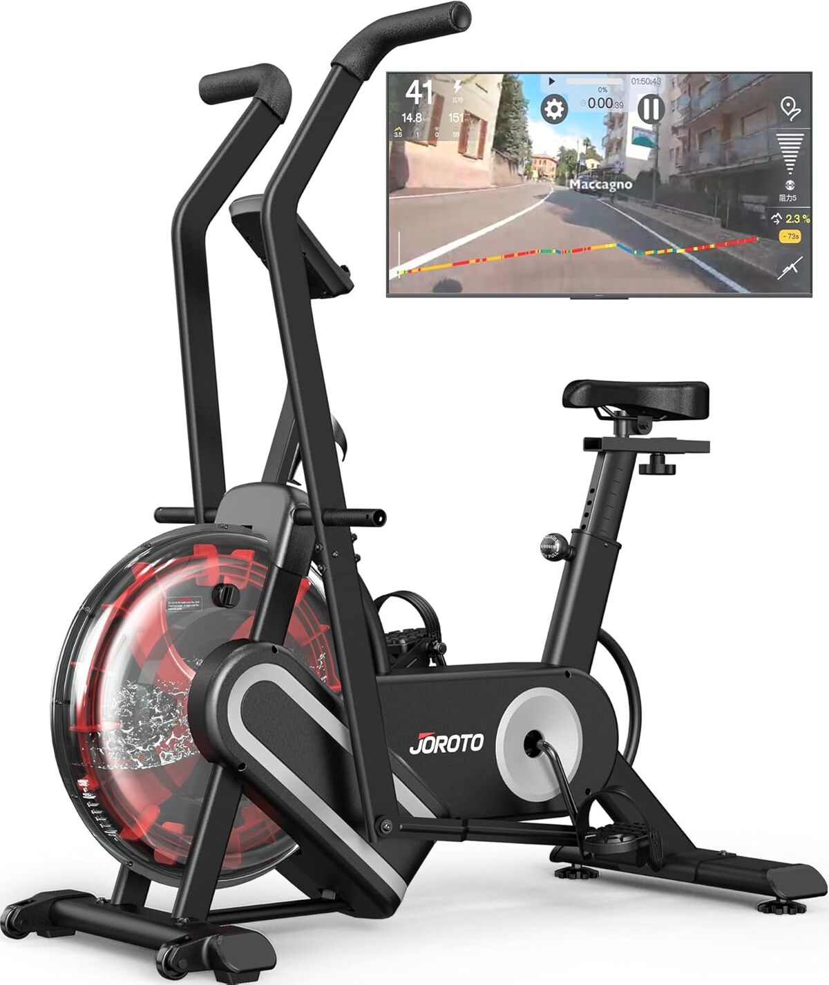 Test : vélo d'appartement Joroto XR5 avec résistance à l'eau et Bluetooth