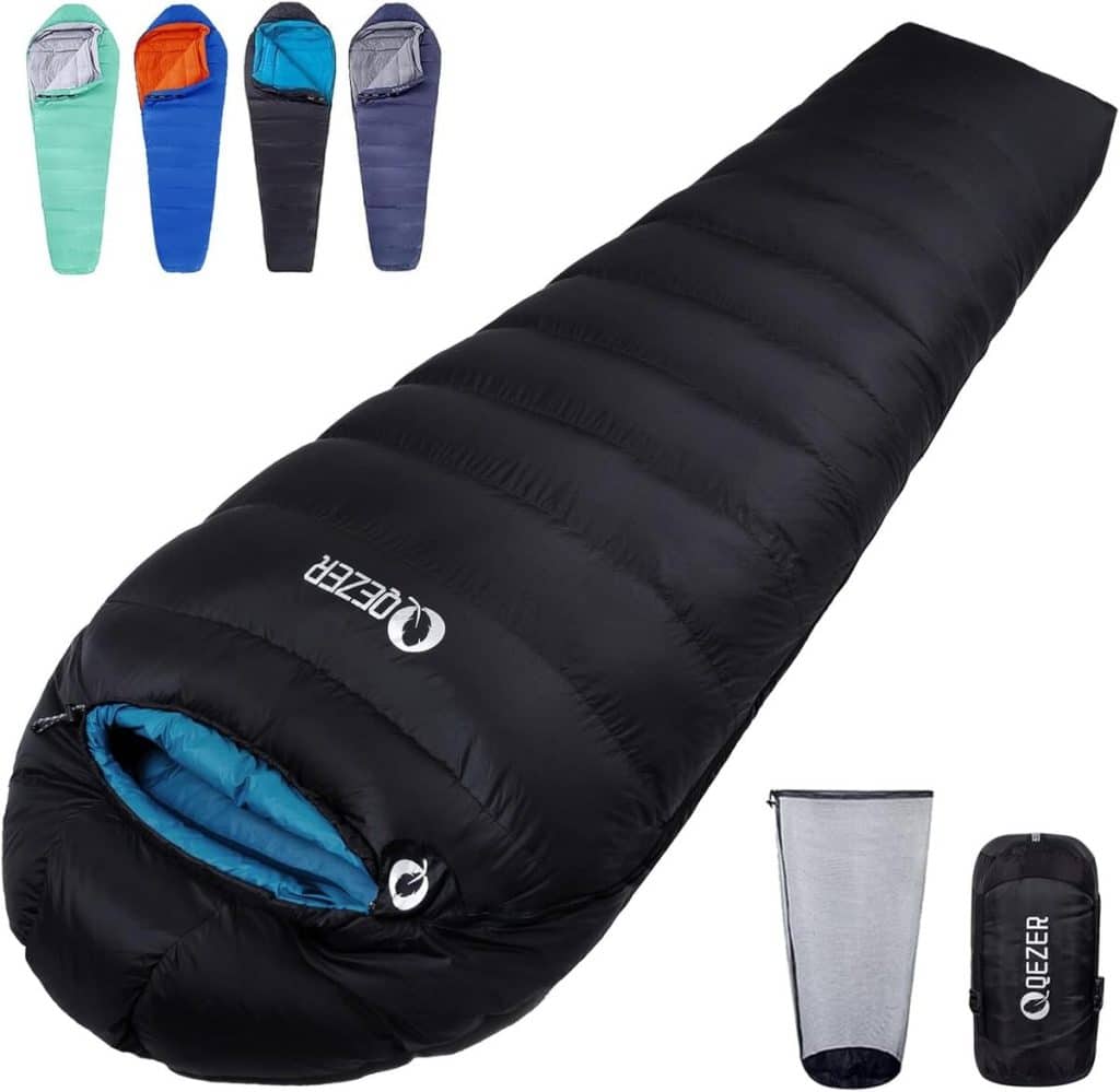 Test du sac de couchage QEZER : confort léger et performant pour 3 saisons