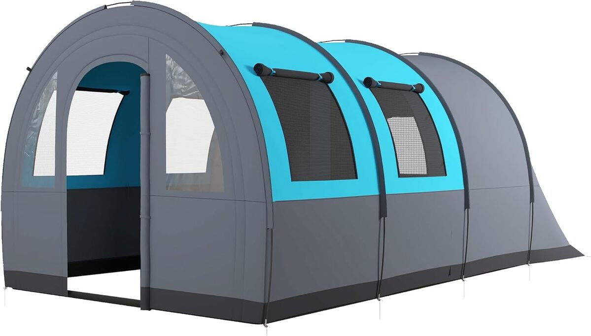 Test : tente de camping Outsunny 5-6 personnes imperméable
