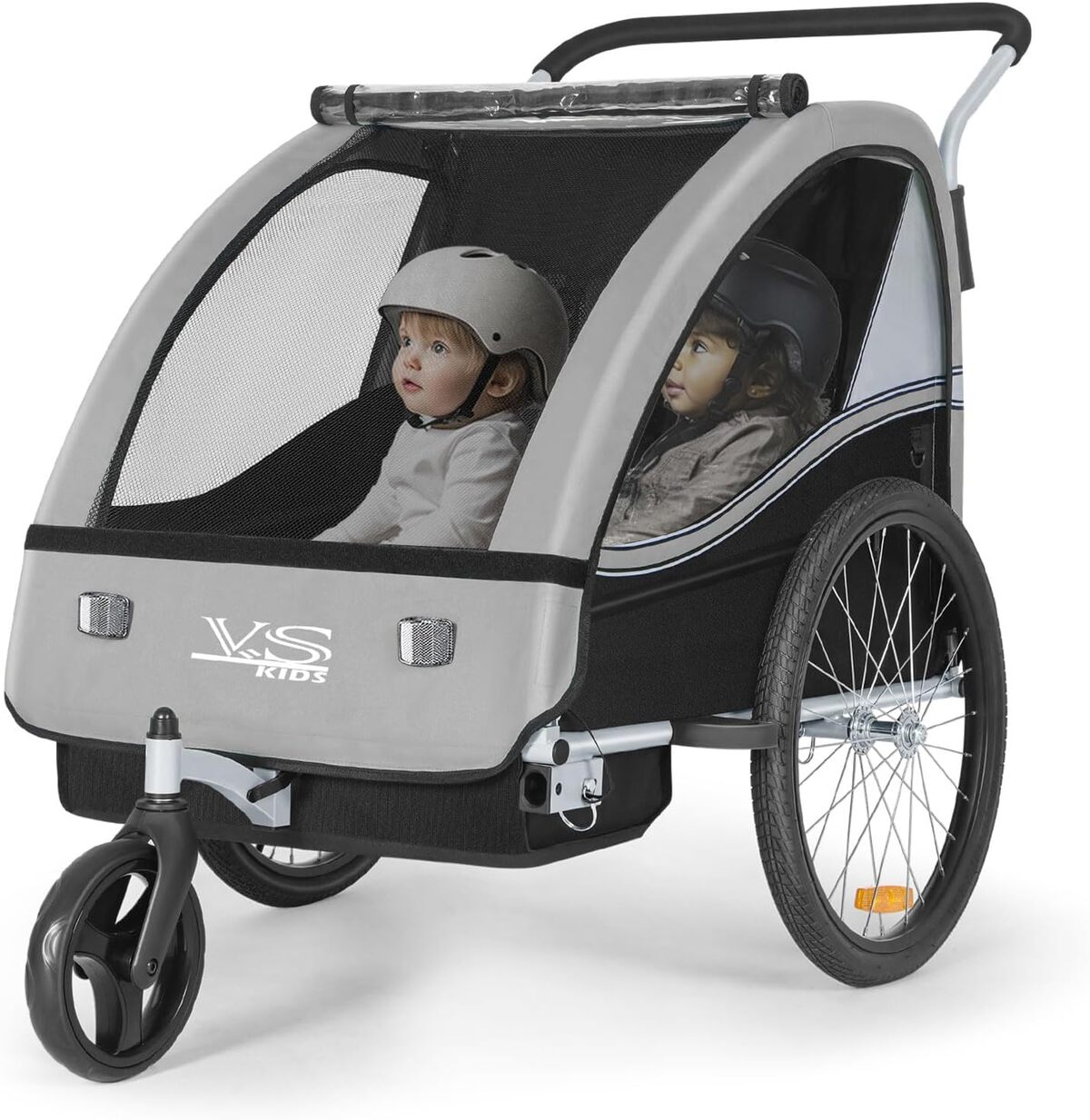 Test de la remorque 2 en 1 Tiggo VS : vélo et running pour enfants