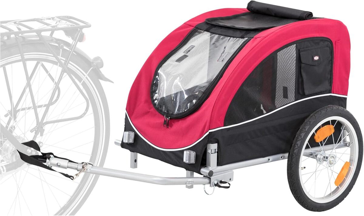 Test de la remorque Trixie pour chien taille M