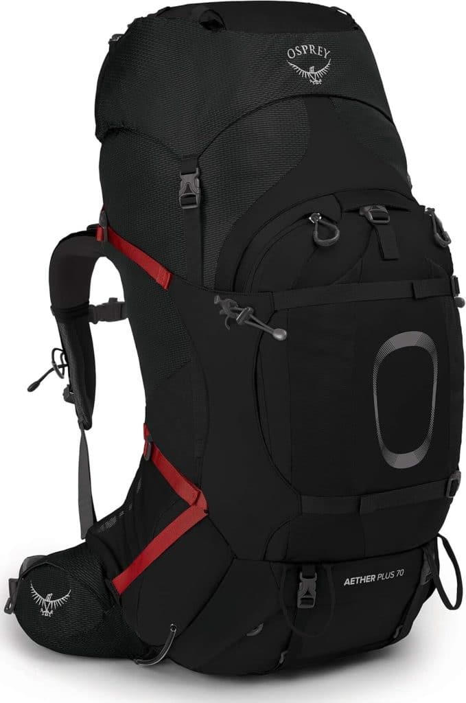Test : sac à dos osprey aether plus 70l, randonnée homme, noir, l/XL