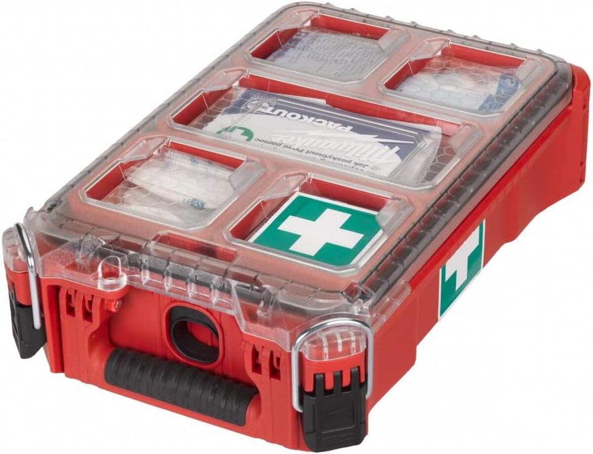 Test du kit de premier secours packout MILWAUKEE DIN 13157