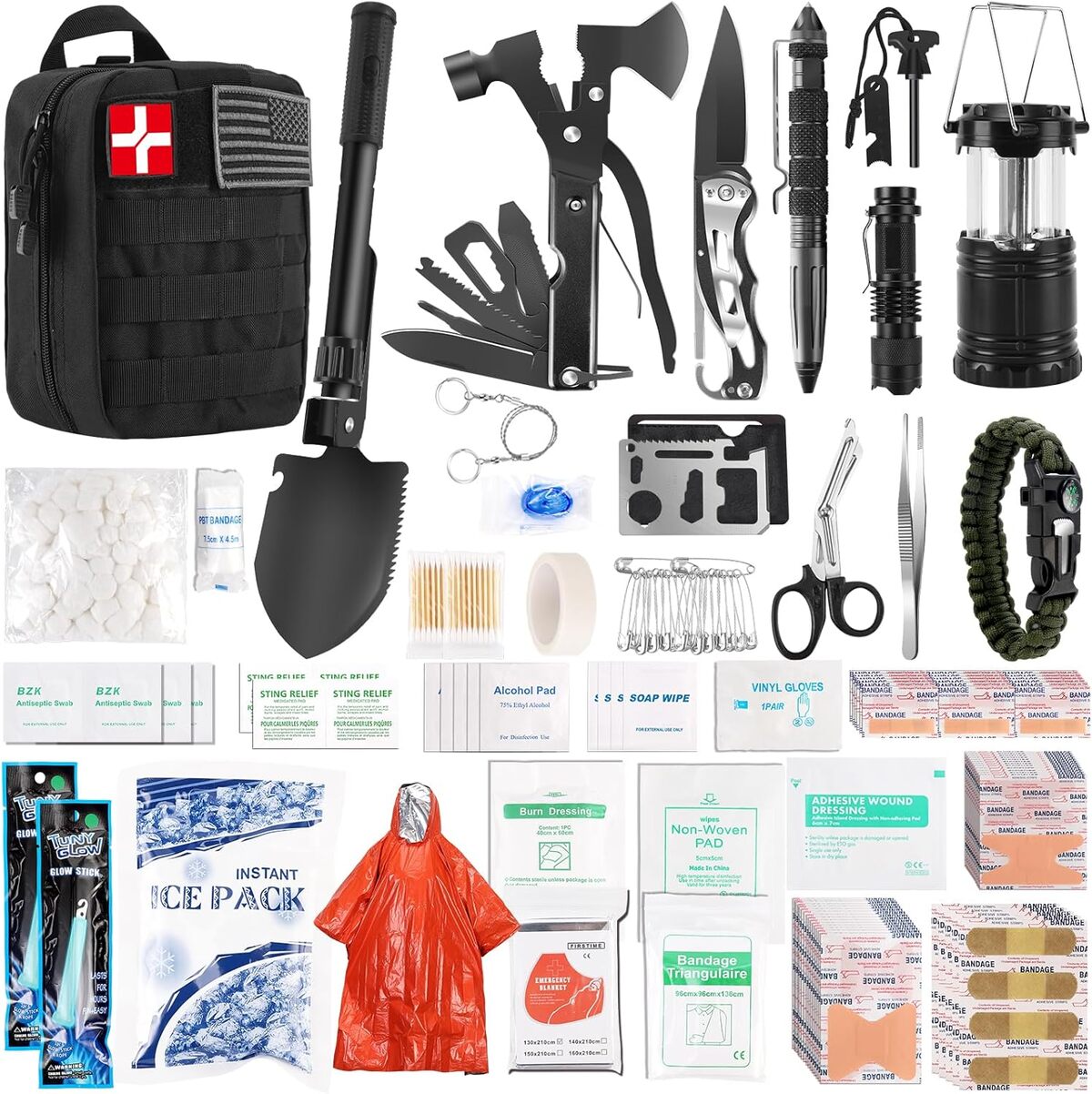 Test du kit de survie d'urgence Abpir318 PCS : préparés pour l'aventure
