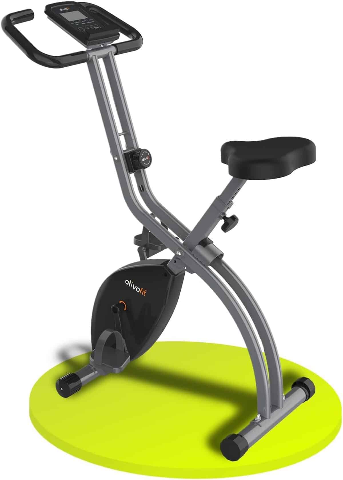 Test vélo d'exercice pliable Ativafit 8 niveaux de résistance