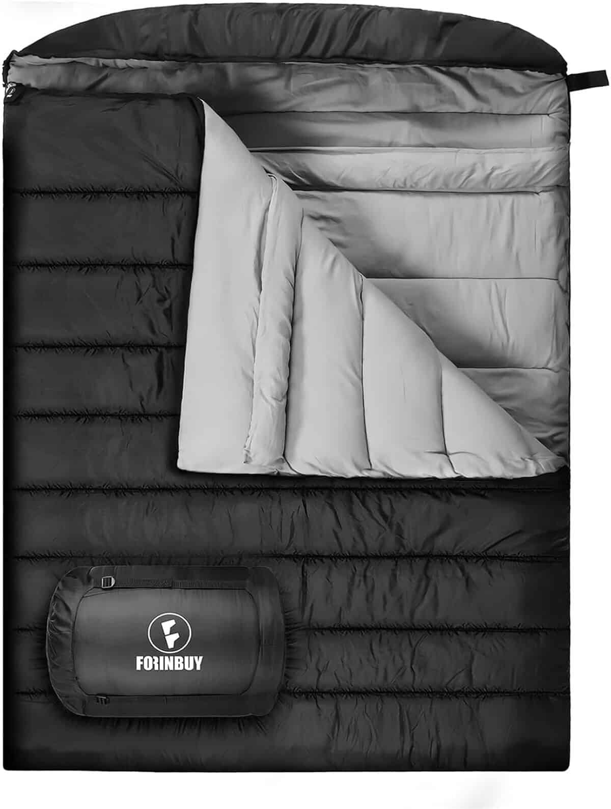 Test : sac de couchage d'hiver Forinbuy pour deux personnes