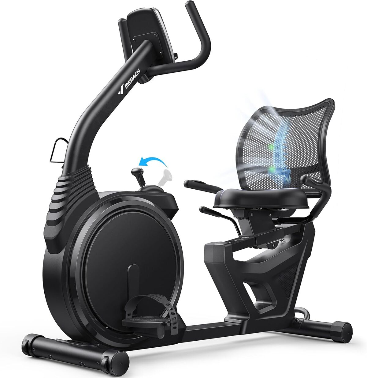 Test du vélo d'appartement Merach : 8 niveaux de résistance magnétique