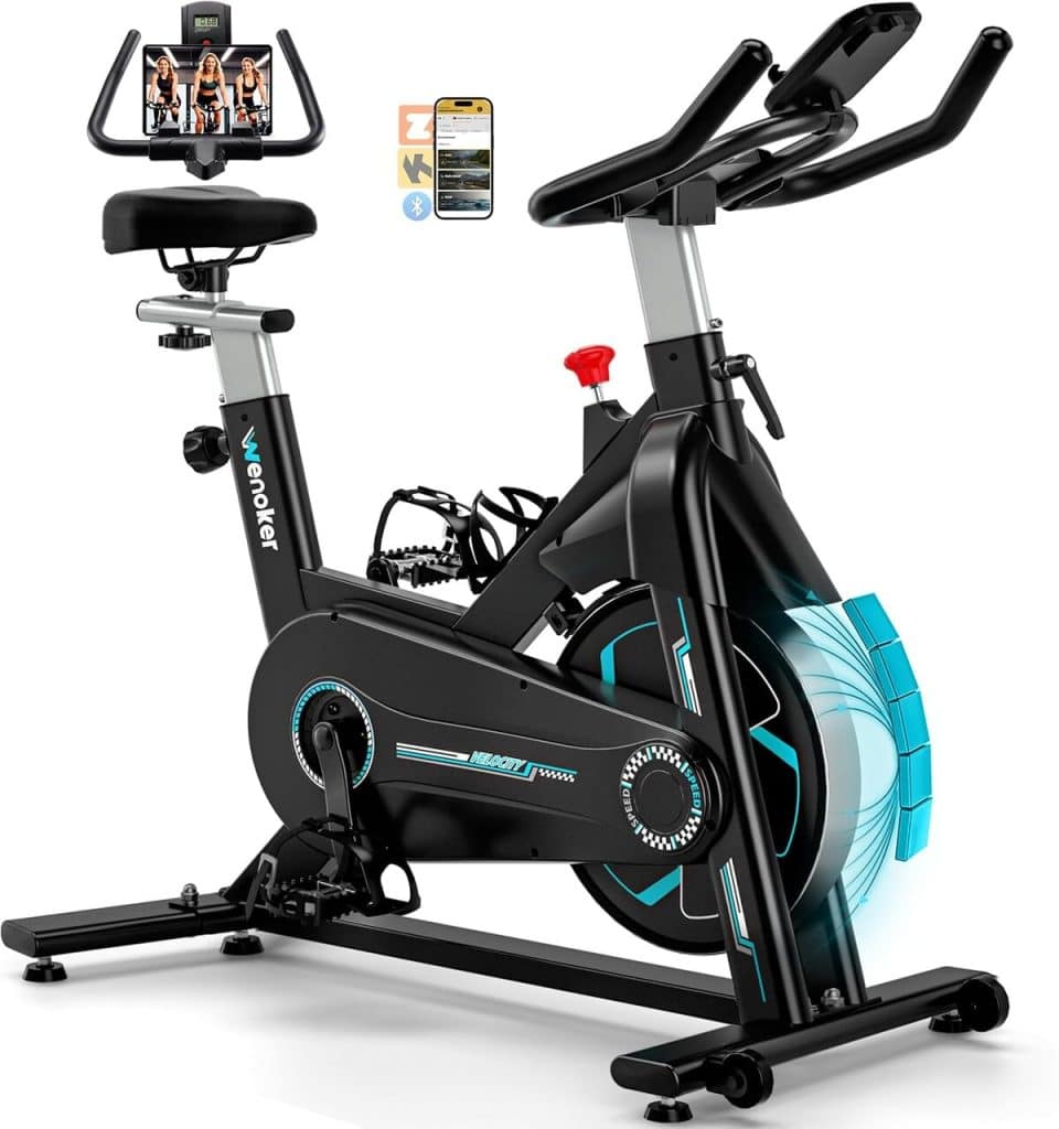 Vélo D'appartement Pliable VANNECT - 16 Niveaux Résistance Magnétique - LCD Et Capteur De Pouls - Charge Max 150 Kg - Silencieux