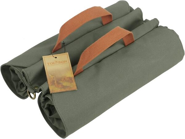 TOURBON Toile Imperméable vélo vélo arrière siège Sac de Rangement de Bagages Transporteur de Cyclisme Double Sacoche arrière Enroulable Lot