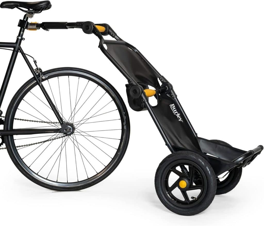 Test de la remorque cargo Burley Travoy, noire, taille unique