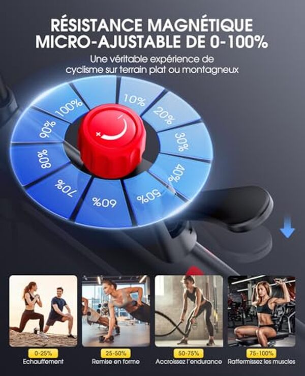 Découvrez notre test complet du vélo d'appartement Toputure, équipé d'une résistance magnétique silencieuse, pour des séances d'entraînement optimisées à domicile.