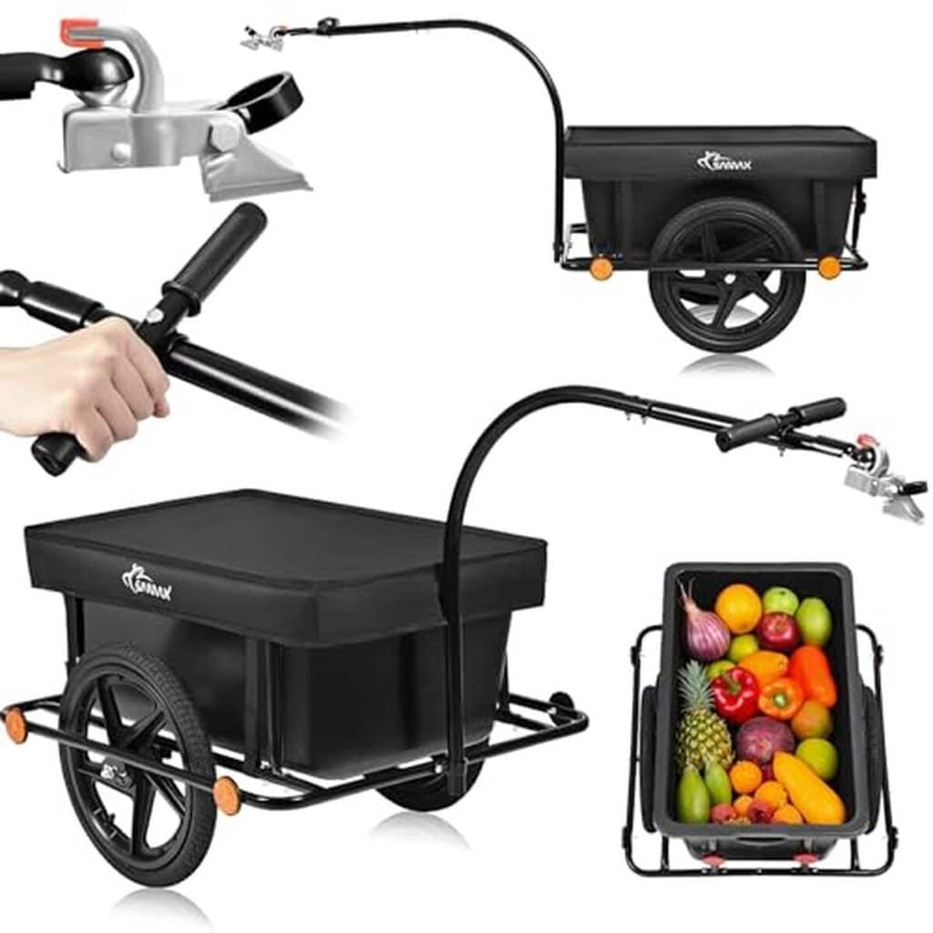 Test : remorque de vélo Samax 90L / 80kg - robustesse et polyvalence