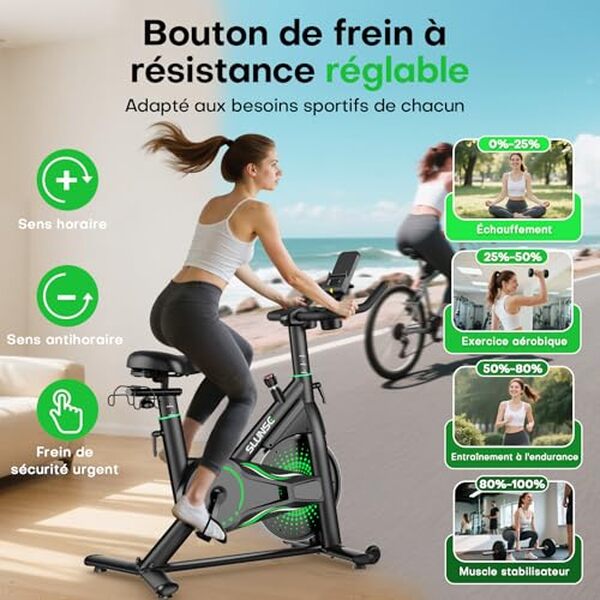 Découvrez l'ergonomie et l'efficacité du vélo d'appartement SLUNSE. Optez pour le confort et la performance chez vous avec notre test détaillé et avis d'expert  !