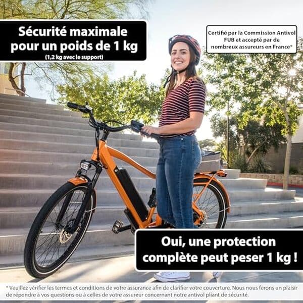 Découvrez notre test complet de l'antivol vélo pliable KOHLBURG FUB 2 roues. Profitez d'une sécurité maximale et roulez l'esprit tranquille.