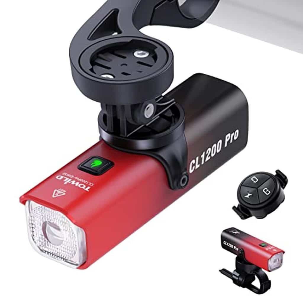 Test : éclairage avant vélo 1200 lumens avec télécommande
