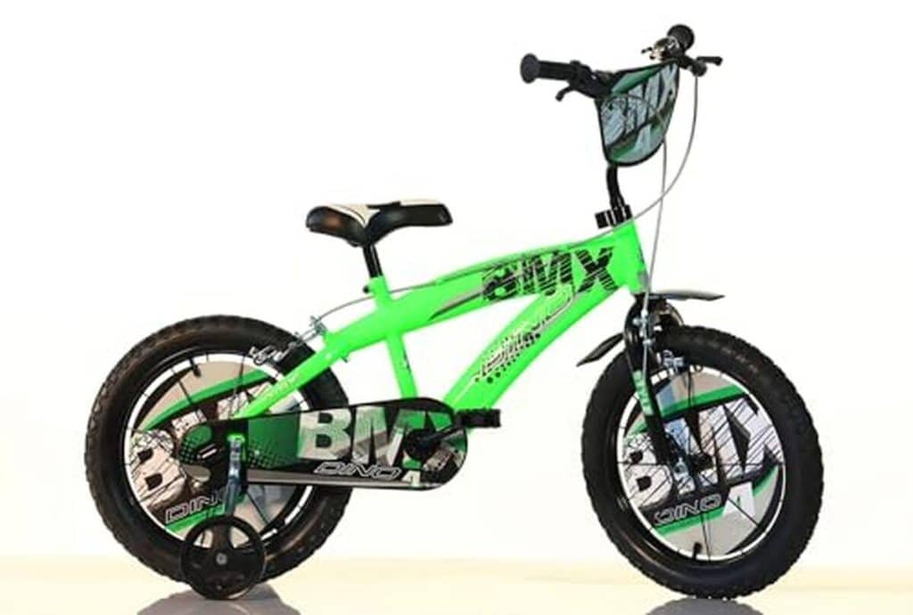 Test : vélo enfant Dino Bikes BMX 14 pouces noir/vert