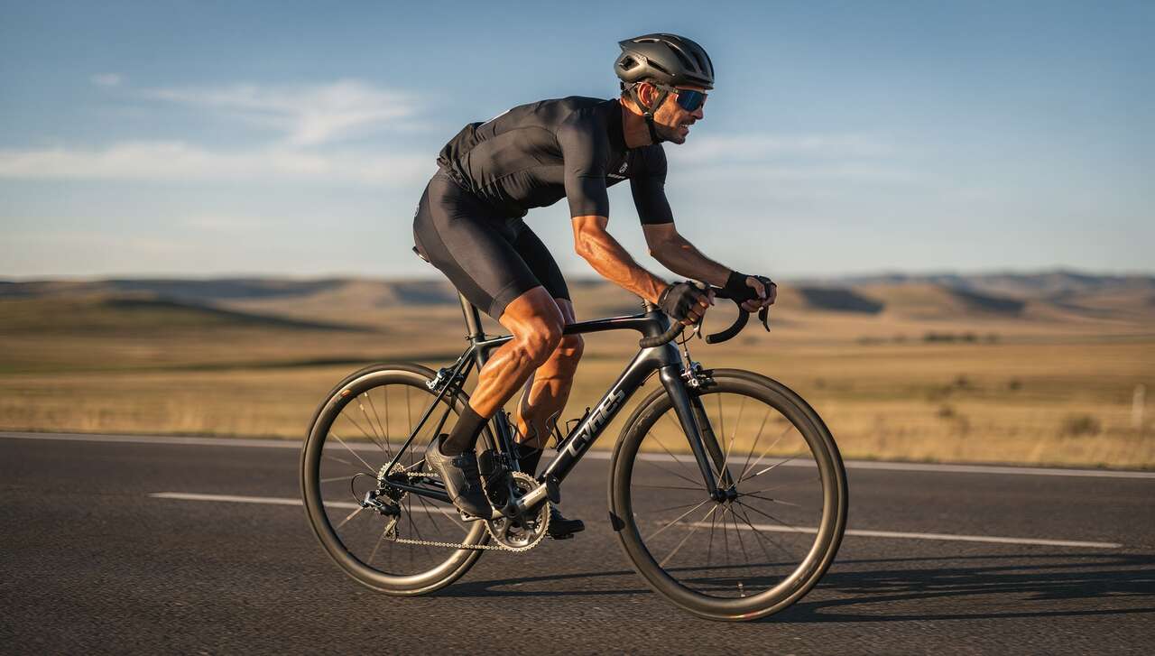 Le poids du cycliste sur terrain plat et en montée