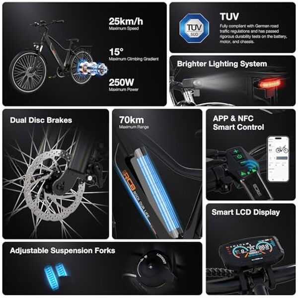 Découvrez le test détaillé du vélo électrique RCB 27, 5 pouces : performance, praticité et innovations pour un cyclisme plus efficace et agréable.