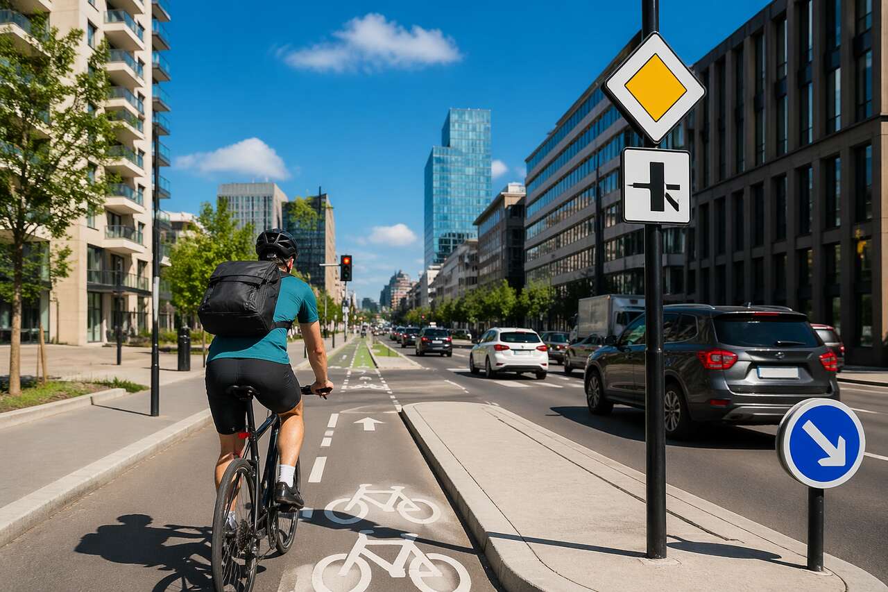 Introduction de la nouvelle signalisation pour cyclistes
