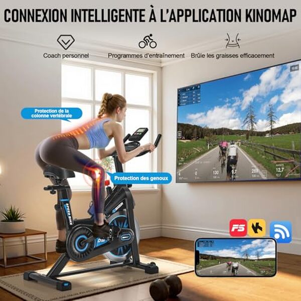 Découvrez notre test détaillé du vélo intérieur magnétique DMASUN : performance, confort et qualité d'entraînement pour le fitness à domicile. 