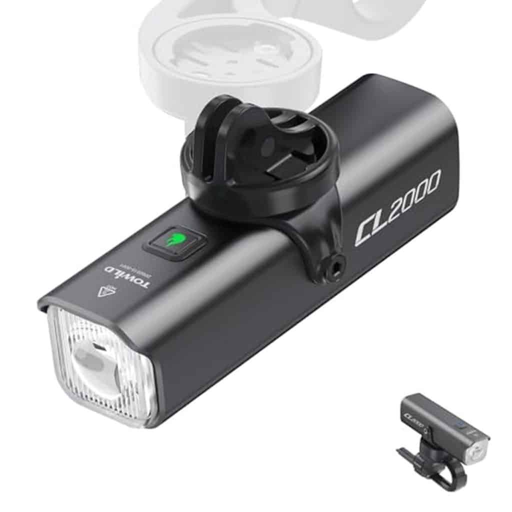 Test du TOWILD CL2000 : éclairage puissant 2026 lumens pour vélo