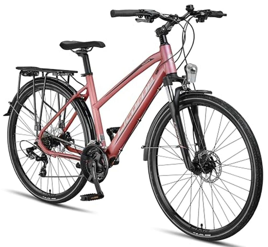 Test du vélo trekking Licorne Bike 28’’ freins à disque 21 vitesses