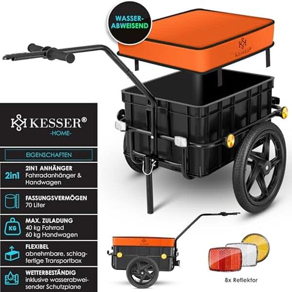 Découvrez notre test complet de la remorque de vélo KESSER® : performances, robustesse et polyvalence pour tous vos trajets. Avis détaillé et recommandations. 