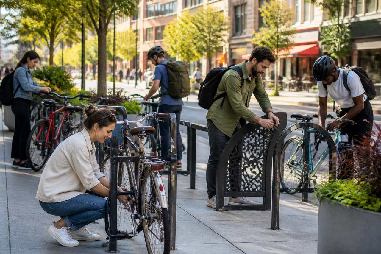 Lieux idéaux pour attacher votre vélo en toute sécurité