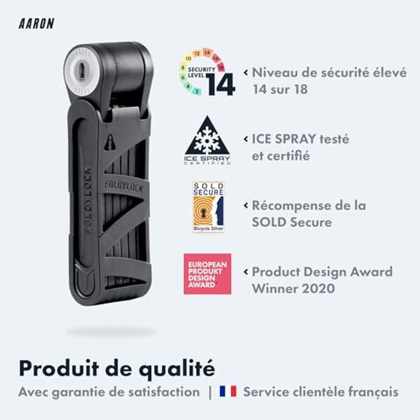 Découvrez notre test détaillé de l'antivol pliable Aaron niveau 14 : sécurité maximale, résistance et fiabilité pour protéger votre vélo ou moto contre le vol. 