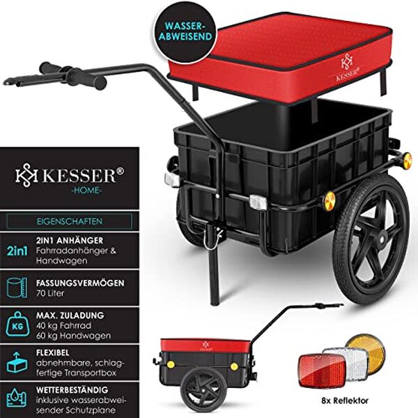Découvrez notre test complet de la remorque vélo Kesser 70 litres 60 kg : capacité, qualité, durabilité et avis utilisateur pour le transport à vélo.