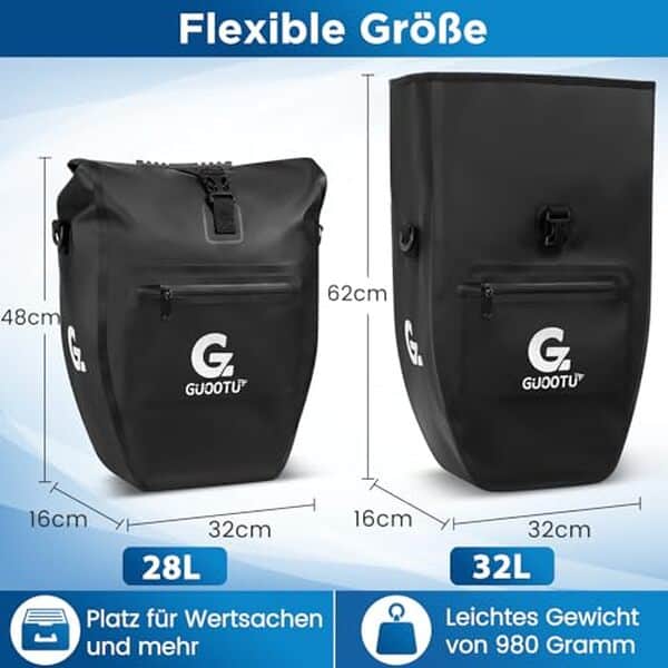 Découvrez notre test détaillé des sacoches vélo GUOOTU 64L : praticité, réflexion et qualité pour vos trajets à vélo en toute sécurité.