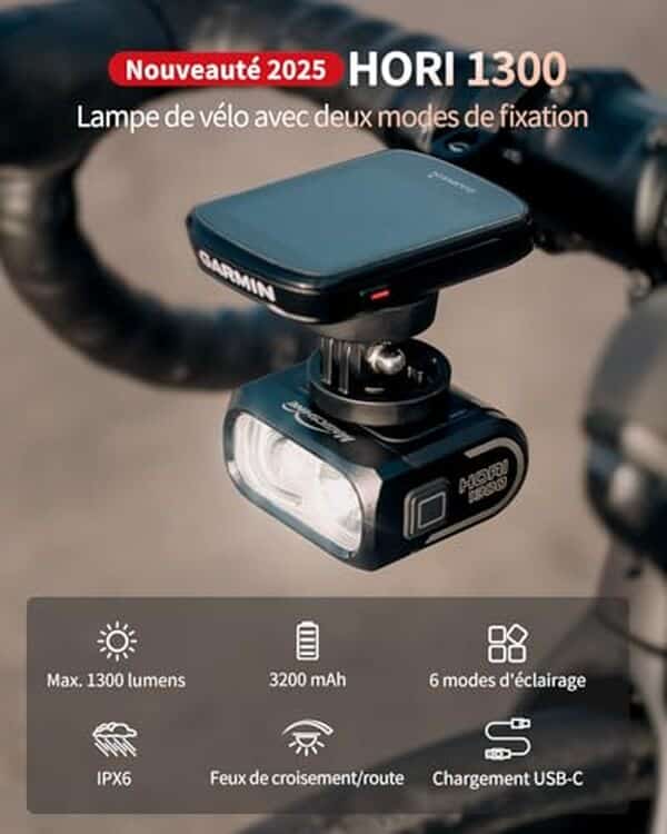 Découvrez notre test complet du phare vélo Magicshine Hori 1300 : étanche IPX6, rechargeable et performant pour vos trajets en vélo de jour comme de nuit. 