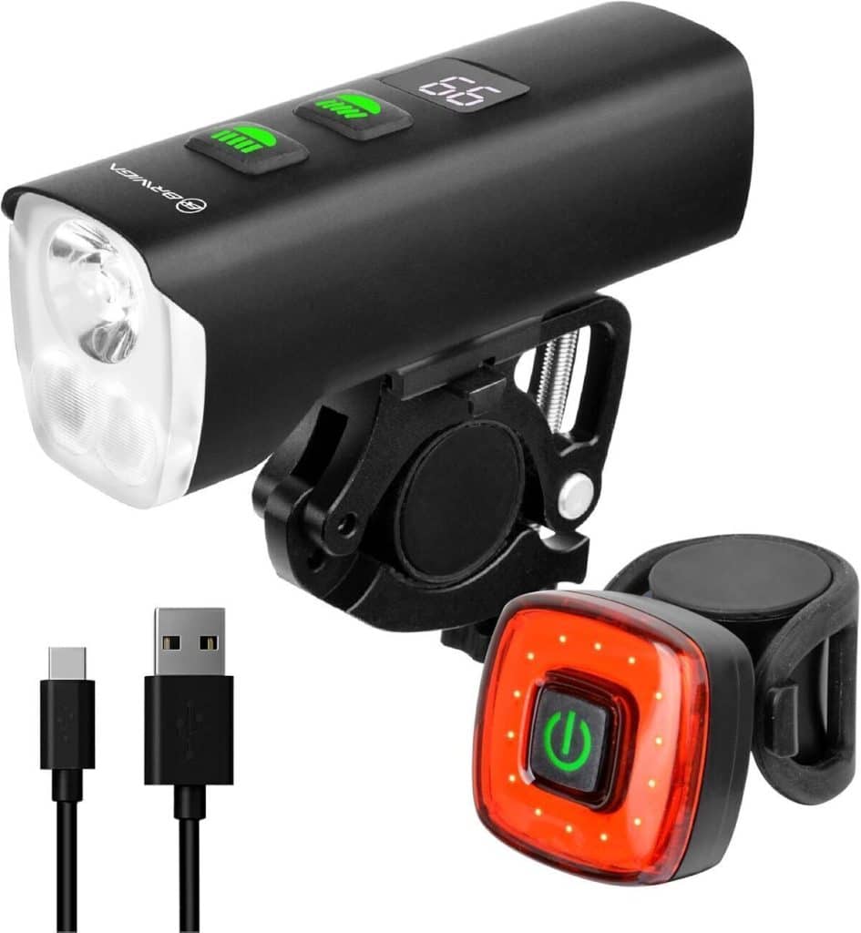 Test Briviga kit lumières vélo LED 1500 lumens