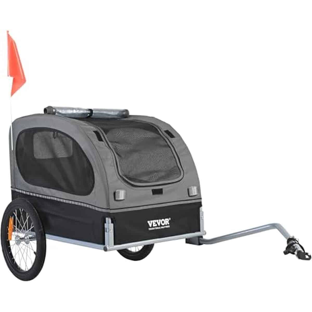 Test de la remorque de vélo pour chien VEVOR 40 kg pliable