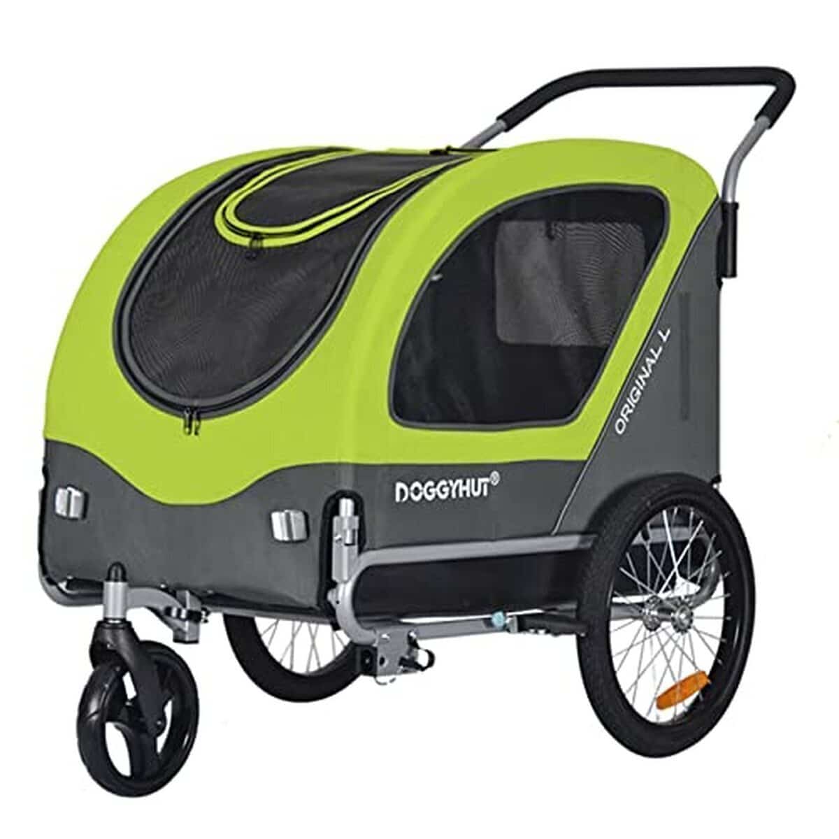 Test de la remorque vélo Doggyhut Original L pour chiens