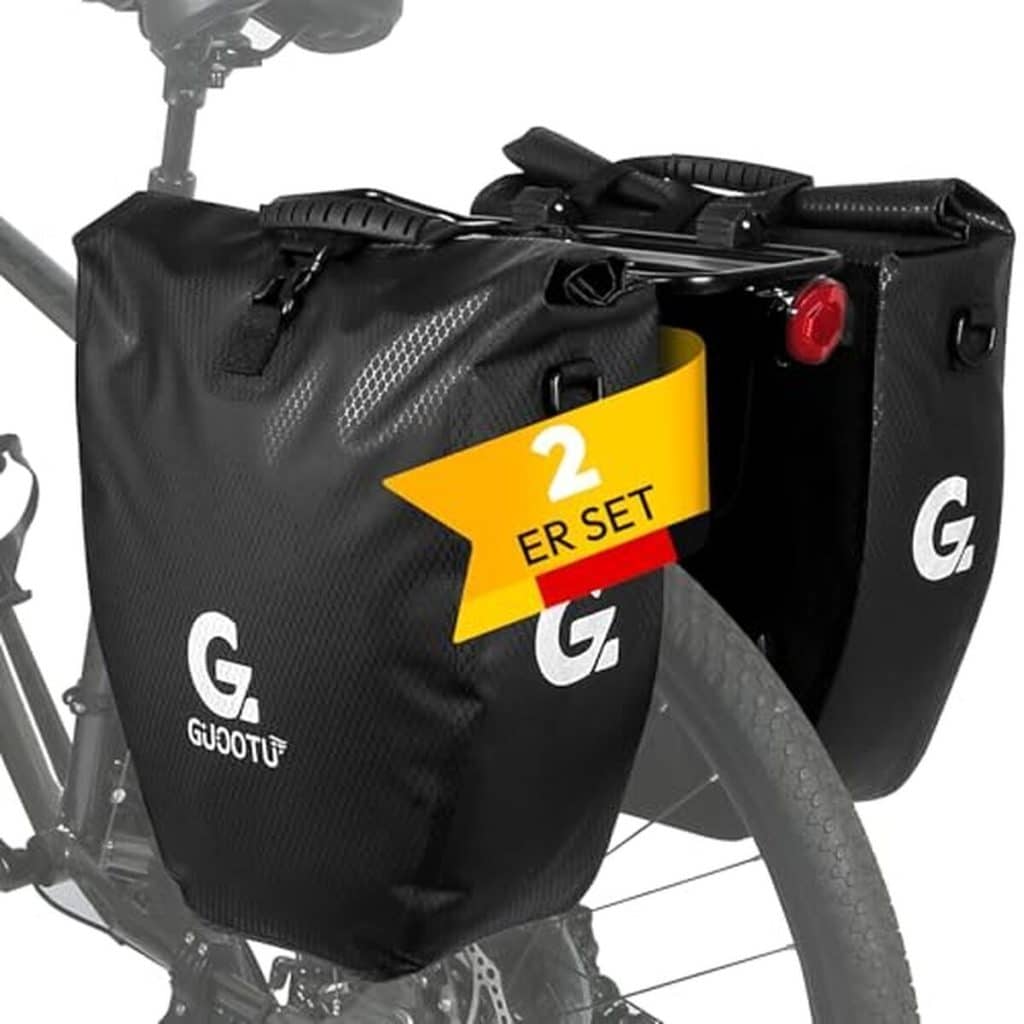 Test des sacoches vélo 40 l GUOOTU : efficacité et style
