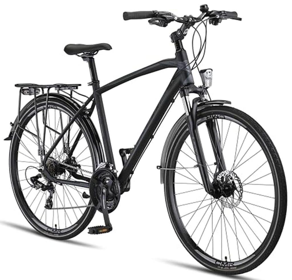 Test du vélo Licorne Bike de trekking 28” en aluminium - 21 vitesses